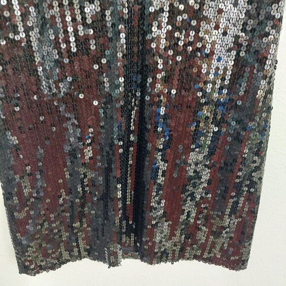 Cynthia Rowley Black Sleeveless Sequined Sheath Cocktail Party Dress Size 6 NWT - Picture 7 of 8